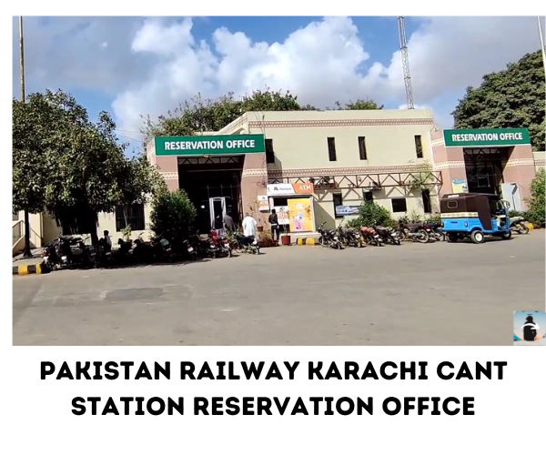 Booking office at Pakistan Railway Karachi Cantt Station