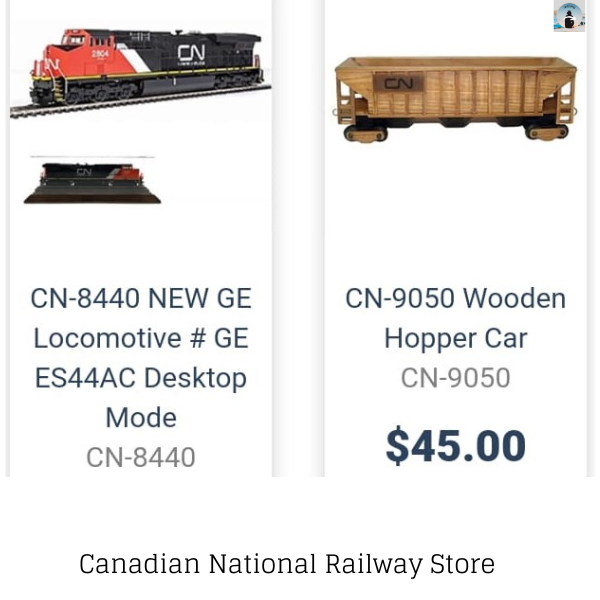 CN rail train Model 