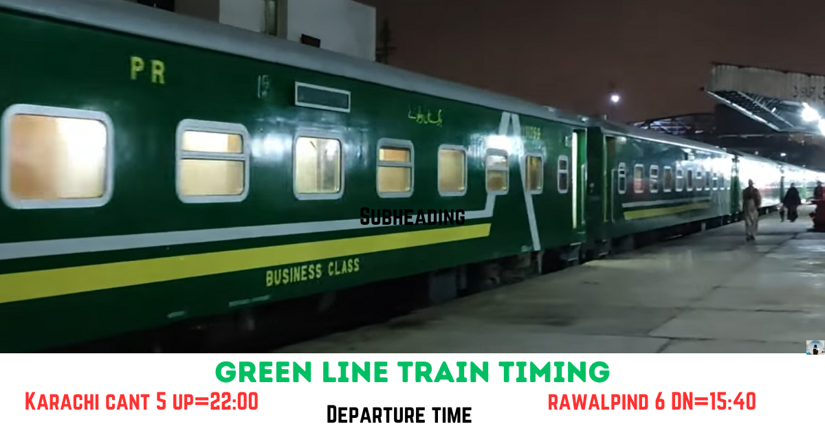 Green line train timing-2024