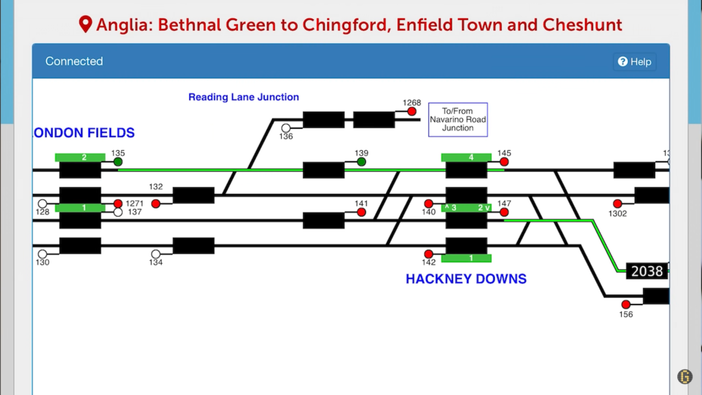 Open Train Times' Dynamic Live Track Diagrams