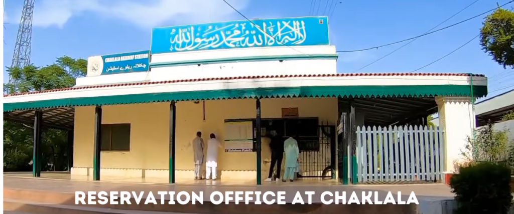 Reservation office for train ticket at Chaklala railway Station