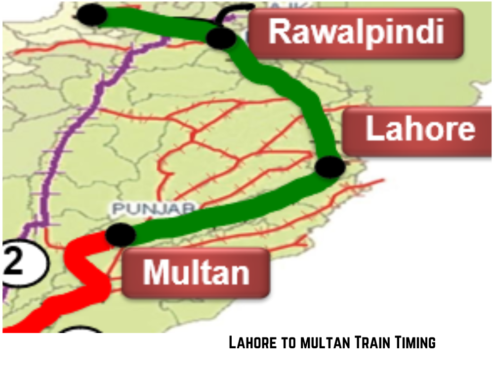 Lahore to Multan train timing