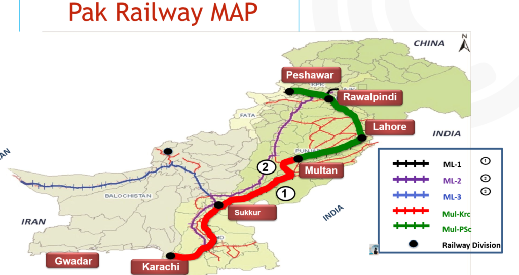 Pakistan Railway Map