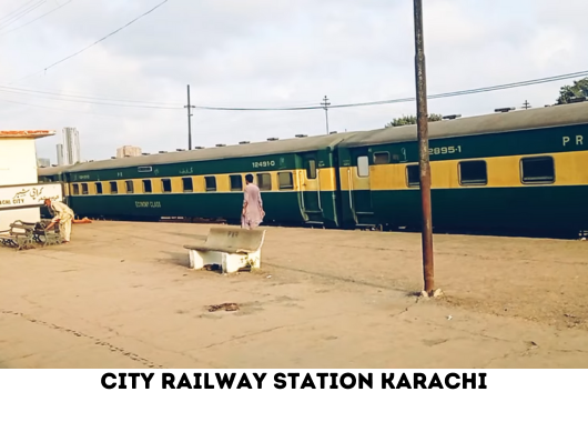 Karachi city railway station