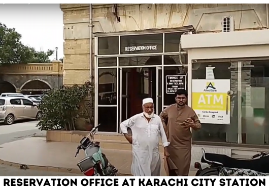 Reservation office at City Station Karachi